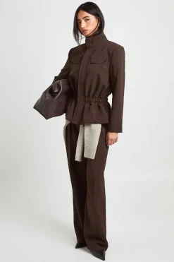 Pantalon Large À Plis