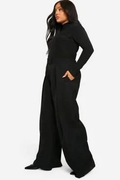 boohoo Pantalon Large À Plis Décontracté<Femme Pantalons