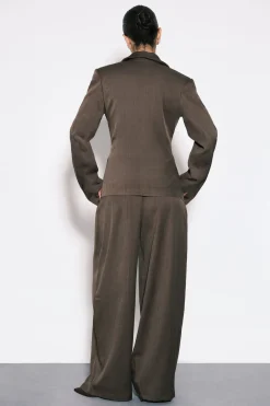 Pantalon Large à Plis Devant