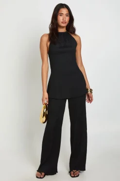 Pantalon Large Plissé