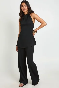 Pantalon Large Plissé