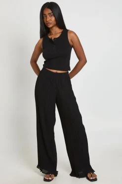 boohoo Pantalon Large Plissé<Femme Pantalons