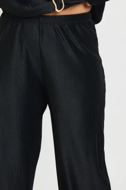 Pantalon Large Plissé Grande Taille