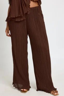 Pantalon Large Plissé Grande Taille