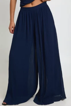 boohoo Pantalon Large Plissé Texturé<Femme Pantalons