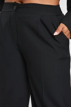 boohoo Pantalon Large Plissé Tissé Grande Taille<Femme Pantalons
