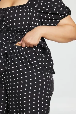 boohoo Pantalon Large À Pois Grande Taille<Femme Pantalons|Pois