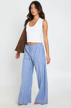 boohoo Pantalon Large À Rayures<Femme Pantalons