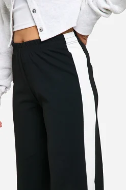 Pantalon Large À Rayures Contrastées Petite