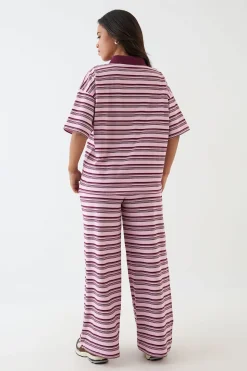Pantalon Large À Rayures Dsgn Studio