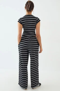 Pantalon Large à Rayures DSGN Studio
