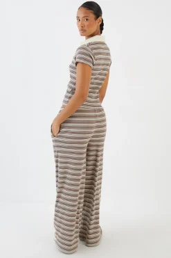 DSGN Studio Pantalon Large À Rayures<Femme Pantalons|Dsgn Studio