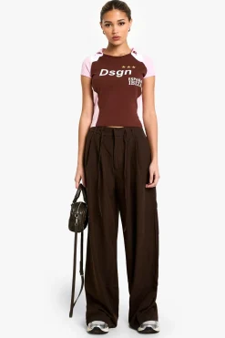 boohoo Pantalon Large À Rayures Fines Avec Cordon De Serrage<Femme Pantalons|Looks De Rentrée