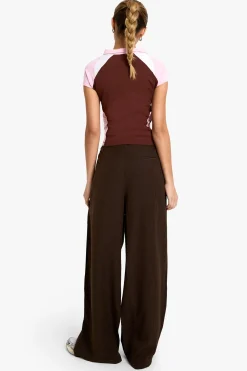 boohoo Pantalon Large À Rayures Fines Avec Cordon De Serrage<Femme Pantalons|Looks De Rentrée