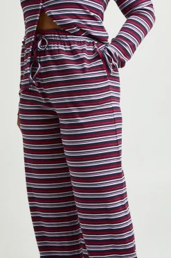 boohoo Pantalon Large À Rayures Grande Taille<Femme Pantalons