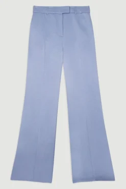 KarenMillen Pantalon large sur mesure en viscose-lin premium<Femme Pantalons|Ensembles