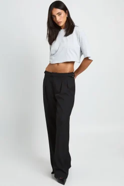 boohoo Pantalon Large Taille Ajustable Coupe Tailleur<Femme Pantalons