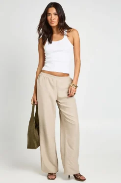 Pantalon Large À Taille Cordon Coulissant