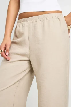 Pantalon Large À Taille Cordon Coulissant