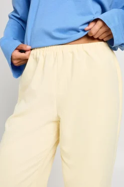 Pantalon Large Taille Haute Avec Cordon De Serrage Pour Grandes Tailles