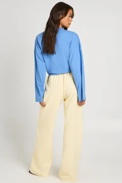 Pantalon Large Taille Haute Avec Cordon De Serrage Pour Grandes Tailles