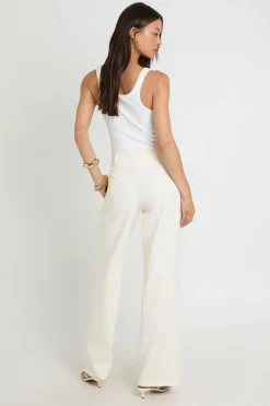Pantalon Large Taille Haute Coupe Ajustée Tall