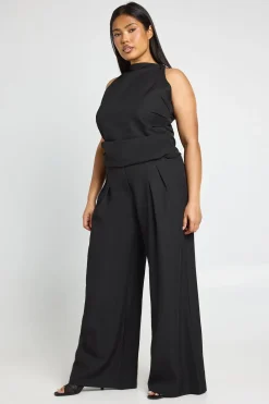 boohoo Pantalon Large Taille Haute Grande Taille<Femme Pantalons