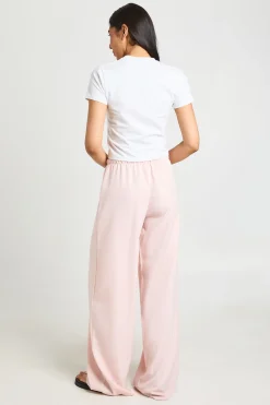 boohoo Pantalon Large Taille Haute Tissé Avec Taille Élastiquée Et Cordon De Serrage<Femme Pantalons