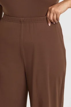 Pantalon Large Taille Haute Ultra Doux Grande Taille