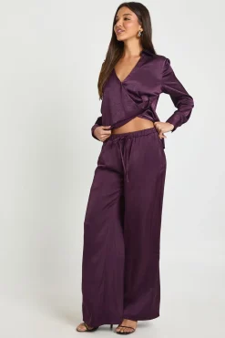 boohoo Pantalon Large à Taille Élastique<Femme Pantalons