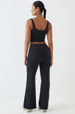 Pantalon Large Taille Moyenne Soft Luxe Dsgn Studio