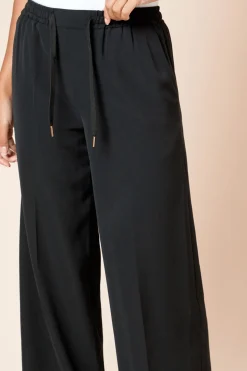 Pantalon Large à Taille Nouée
