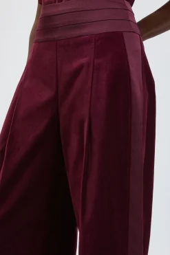 KarenMillen Pantalon Large Taillé En Velours<Femme Pantalons