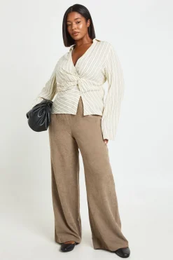 Pantalon Large Taille Plus
