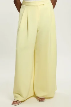 Pantalon Large Taille Plus Coupe Ajustée Souple
