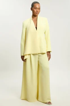 Pantalon Large Taille Plus Coupe Ajustée Souple