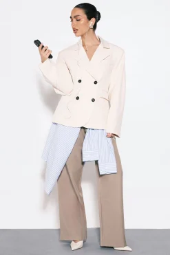 Pantalon Large Tailleur Basique Boohoo