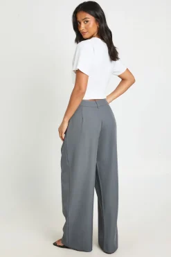 Pantalon Large Tailleur Basics Boohoo Petite