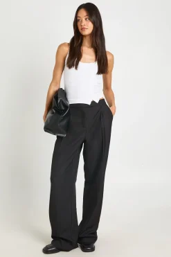 boohoo Pantalon Large Tailleur Basiques Tall<Femme Pantalons