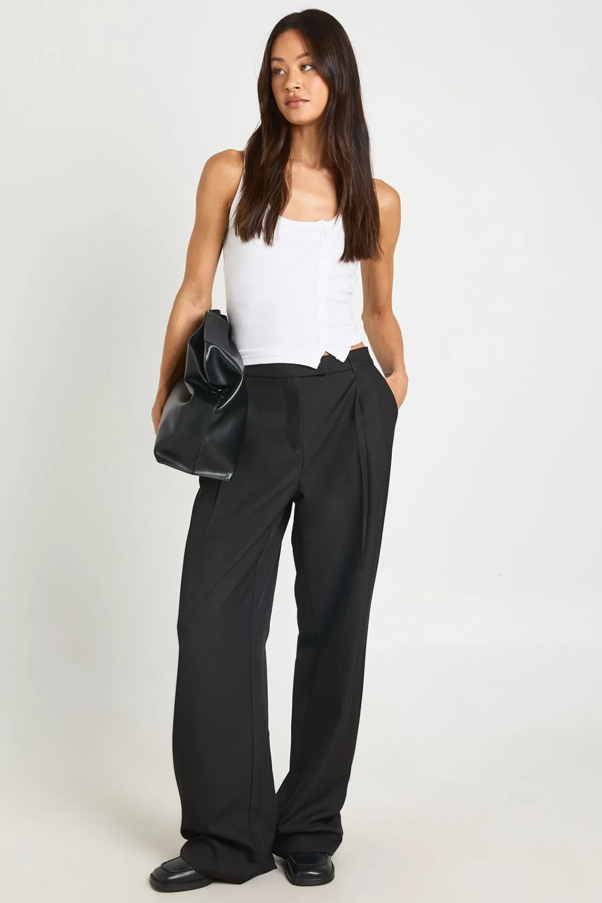 boohoo Pantalon Large Tailleur Basiques Tall<Femme Pantalons