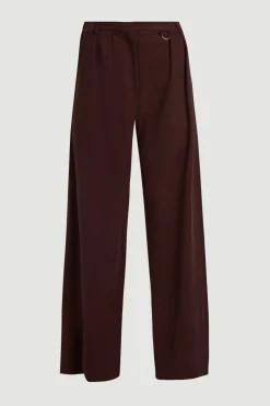 KarenMillen Pantalon Large Tailleur En Mélange Tencel<Femme Pantalons|Ensembles