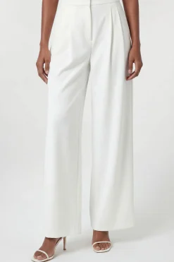 KarenMillen Pantalon Large Tailleur En Viscose Stretch Compacte<Femme Pantalons