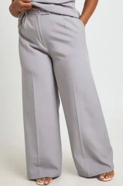 Pantalon Large Tailleur Grande Taille
