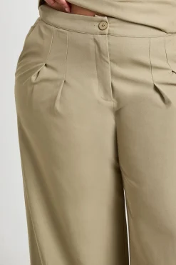 Pantalon Large Tailleur Grande Taille
