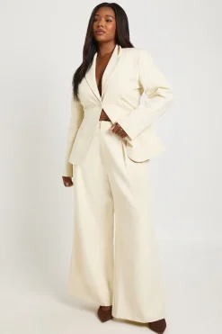 boohoo Pantalon Large Tailleur Grande Taille<Femme Pantalons|Tailleurs