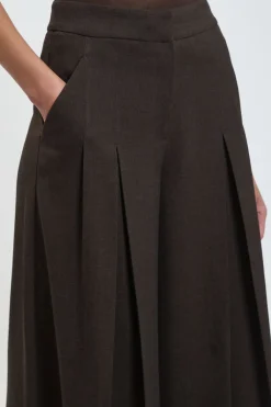 Pantalon Large Tailleur À Jambes Évasées