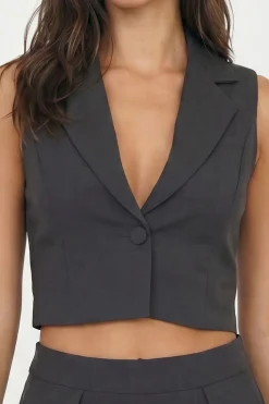 Pantalon Large Tailleur À Pinces Devant Effet Lin Petite