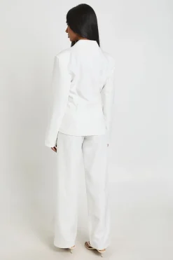boohoo Pantalon Large Tailleur À Plis Devant<Femme Pantalons|Tailleurs