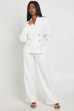 boohoo Pantalon Large Tailleur À Plis Devant<Femme Pantalons|Tailleurs