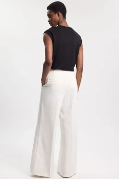 Pantalon Large Tailleur Poli